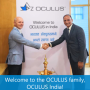 Lars Michael, Director International Sales at OCULUS Optikgeräte GmbH (on behalf of the OCULUS family) welcomes Mr Sri to the OCULUS family