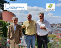 From Left: José Pedro Ribeiro, Managing Partner of Antonio Moutinho, Lda, Fred Sirot, Western Europe, Area Sales Manager for OCULUS, Luis Kohlhoff Feijo, General Director, Optometron, Lda